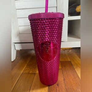 Starbucks Hot Pink Studded Tumbler